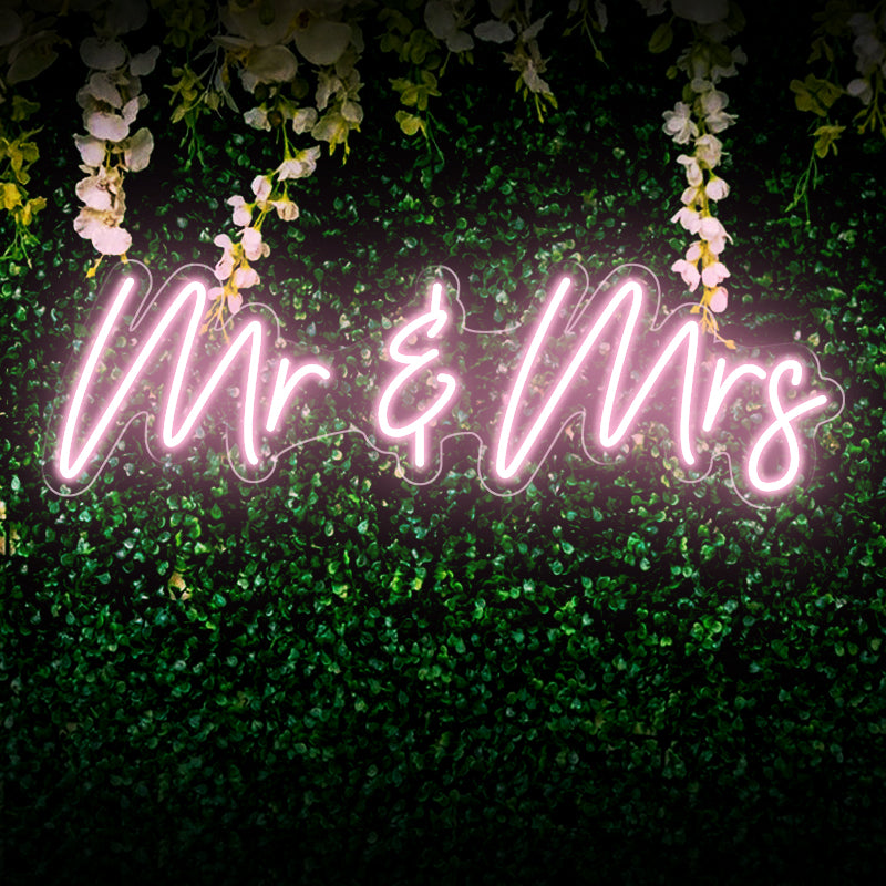 Mr & Mrs Neon Sign