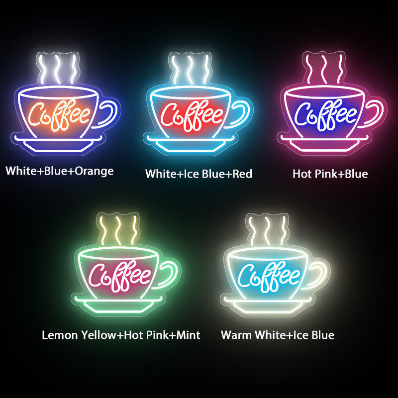 Coffee Cup Neon Sign For Business