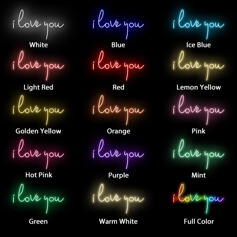 I Love You Neon Sign