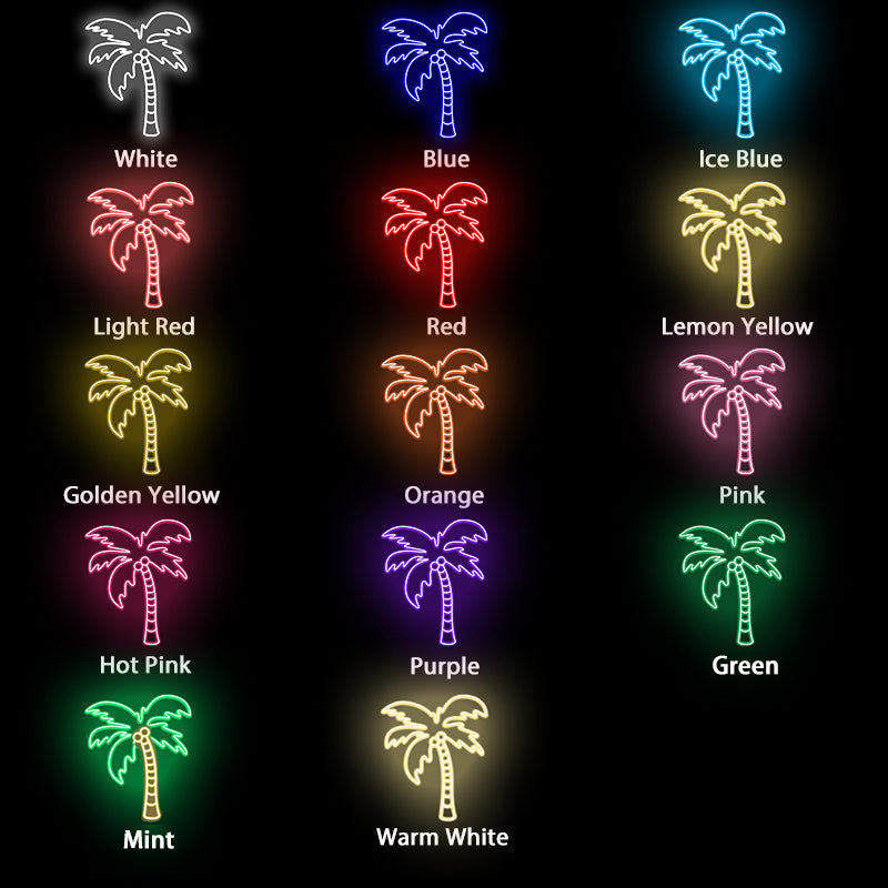 Palm Tree Neon Sign For Living Room