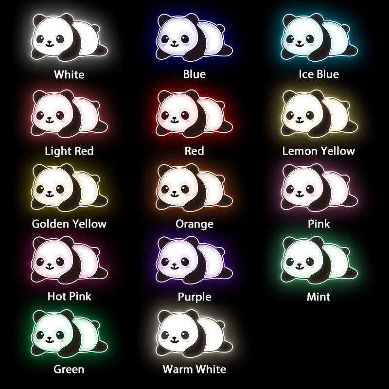 UV-Druck Panda Neonschild für Kinderzimmer