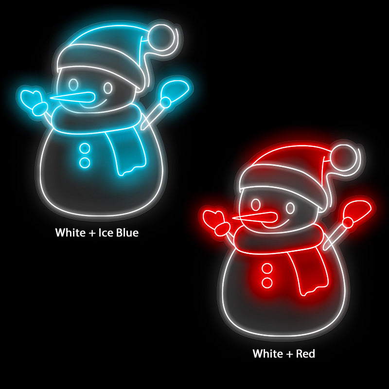 Christmas Snowman Neon Sign For Home