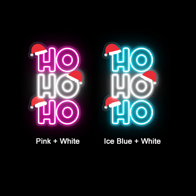 HO HO HO Christmas Neon Sign