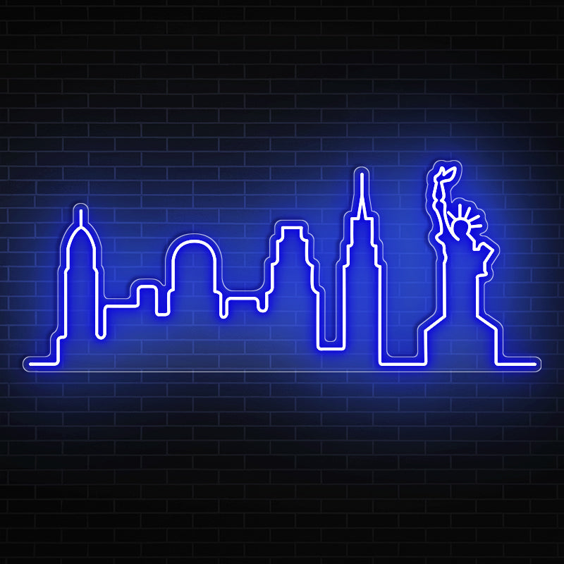 New York City Skyline Neon Sign