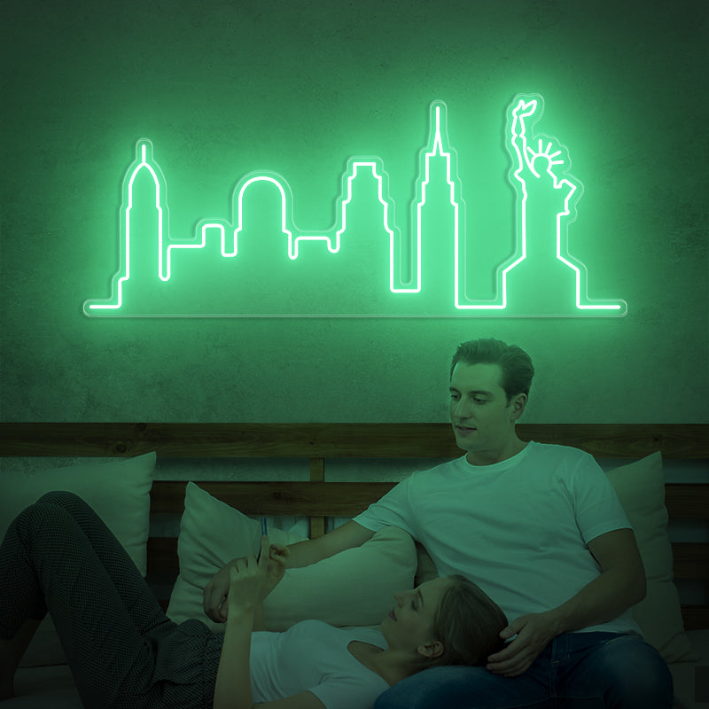 New York City Skyline Neon Sign