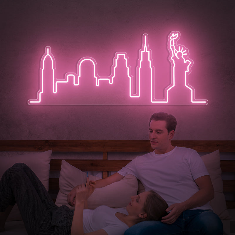 New York City Skyline Neon Sign