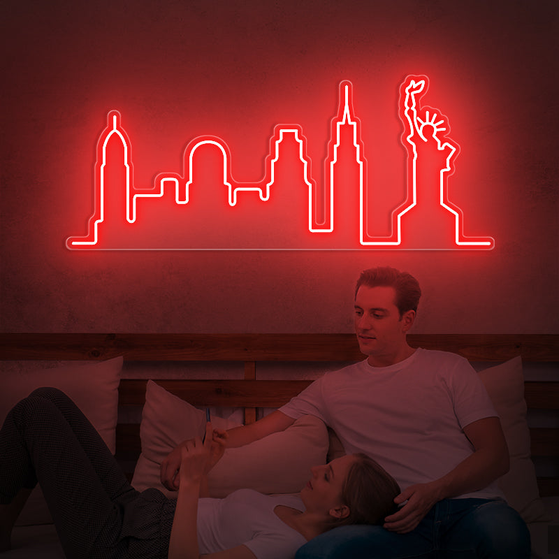 New York City Skyline Neon Sign