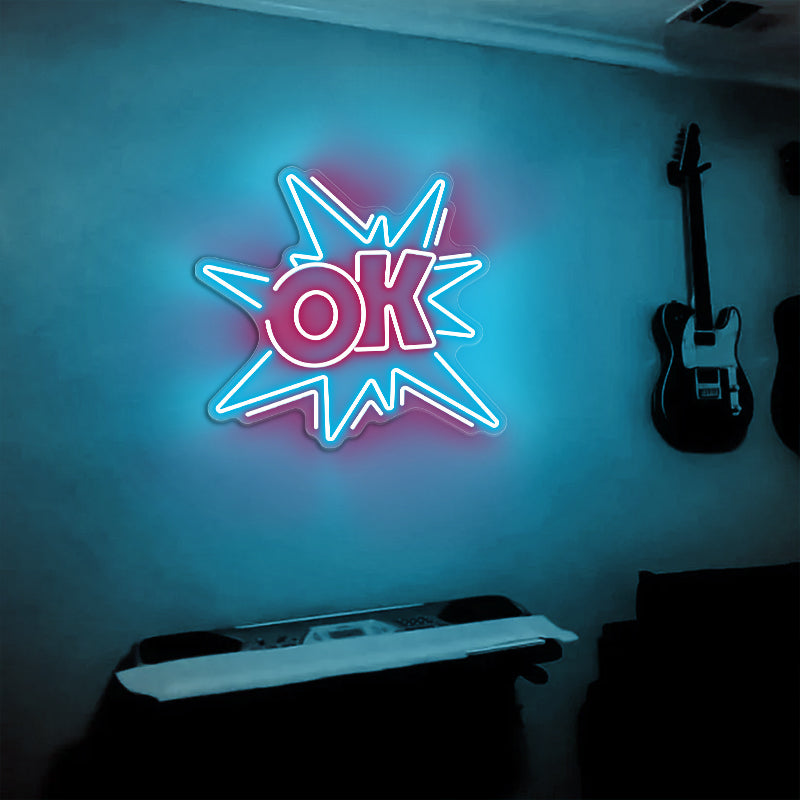 OK Neon Sign For Teens