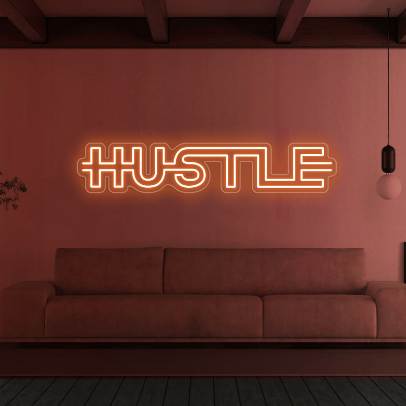 Hustle Neon Sign For Home