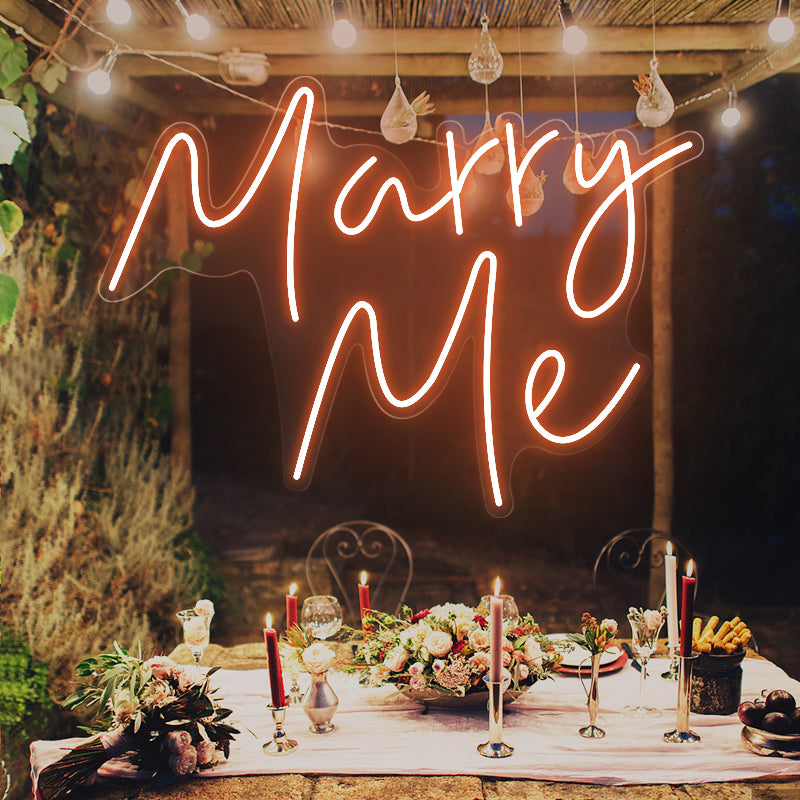 Marry Me Neon Sign For Wedding