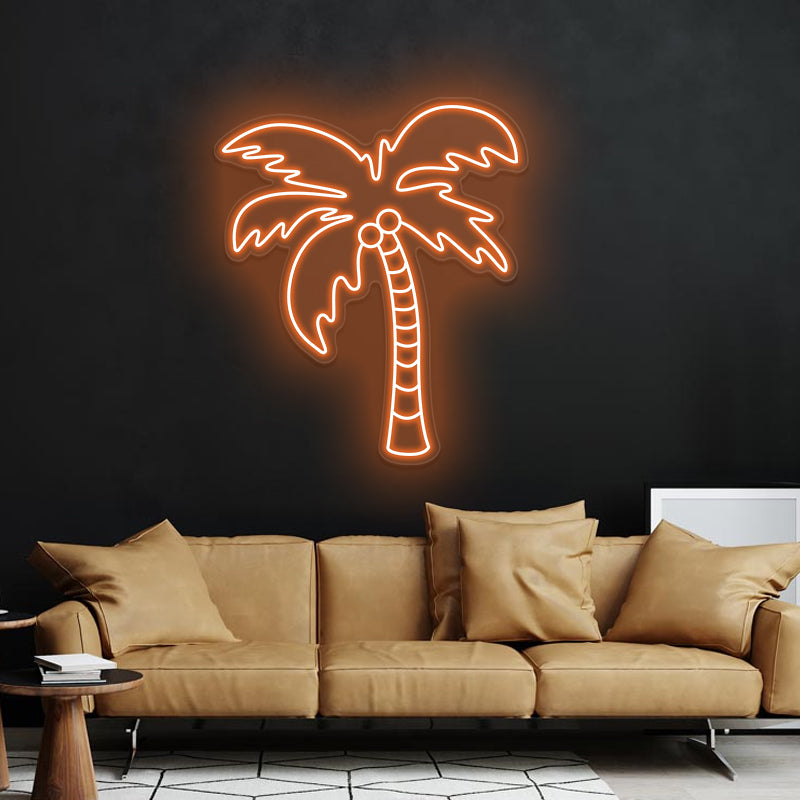 Palm Tree Neon Sign For Living Room