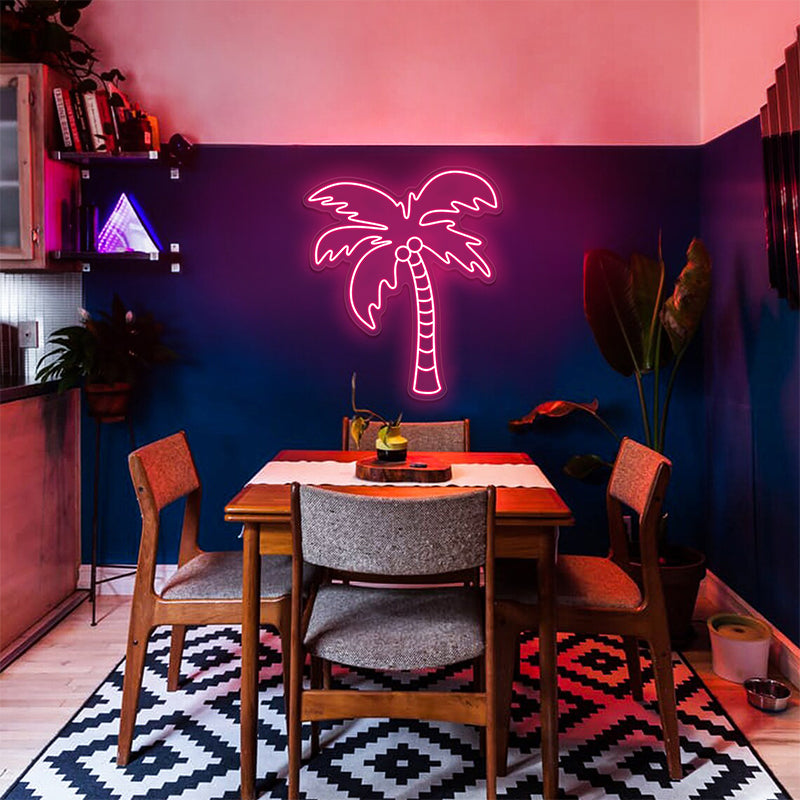 Palm Tree Neon Sign For Living Room