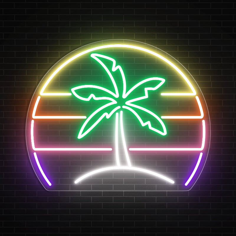 Palm Tree Neon Sign For Home Decor