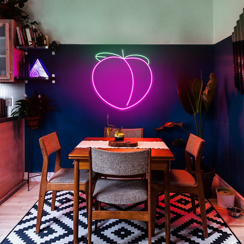 Peach Neon Sign For Home