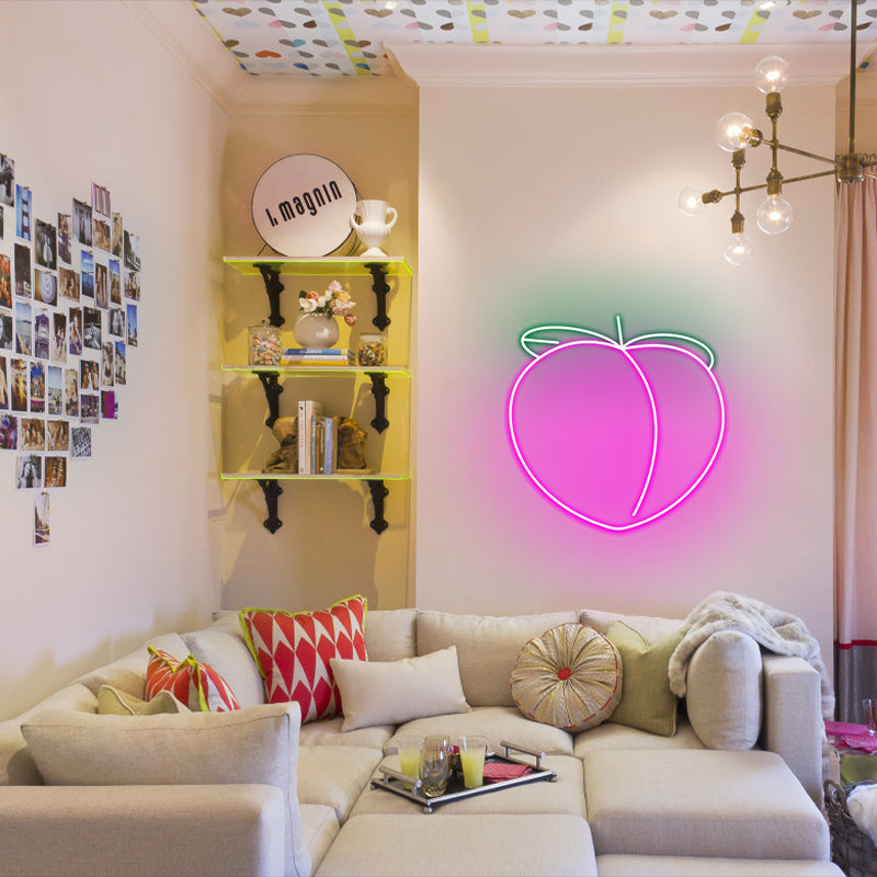 Peach Neon Sign For Home