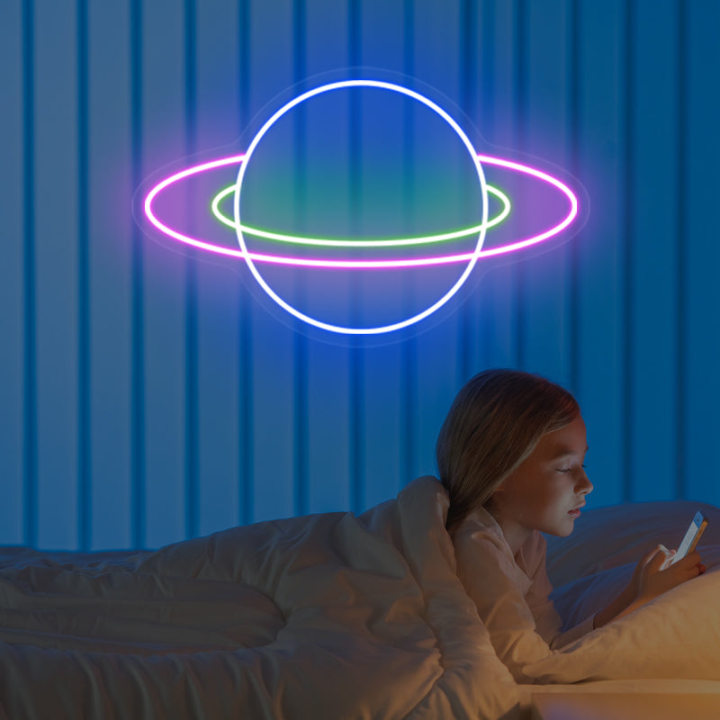 Planet Neon Sign For Bedroom