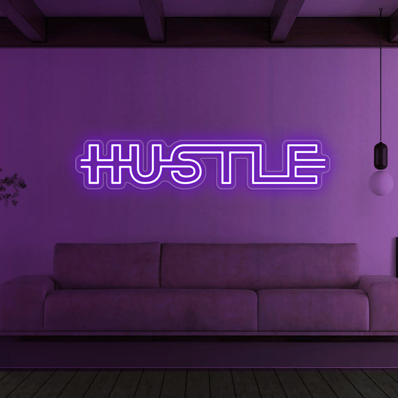 Hustle Neon Sign For Home