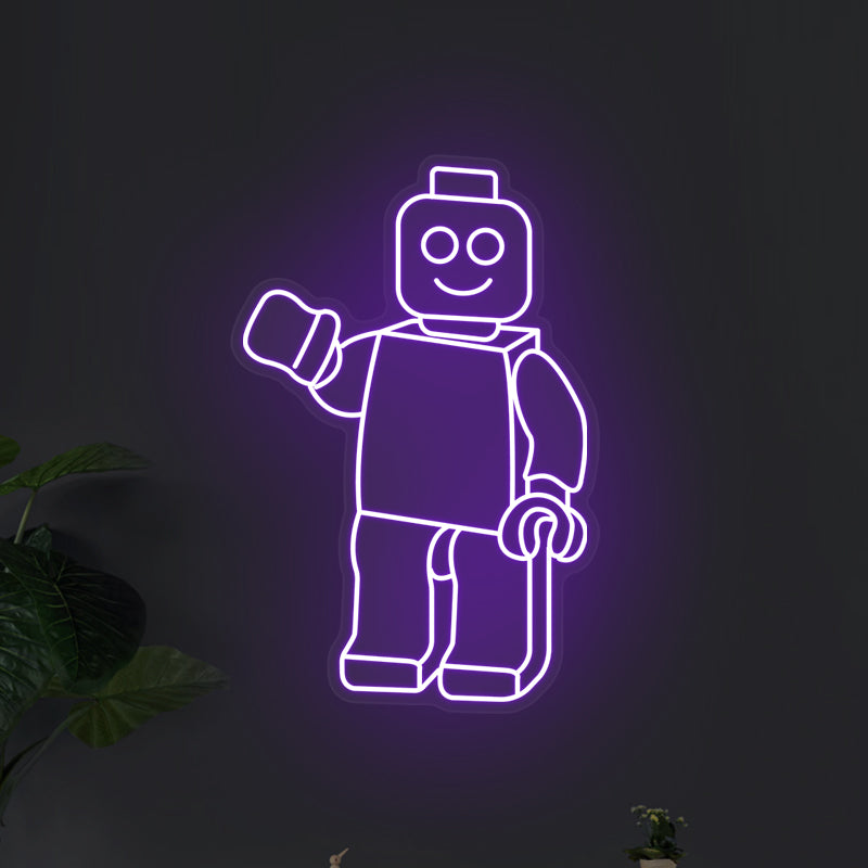 Lego Neon Sign For Playroom