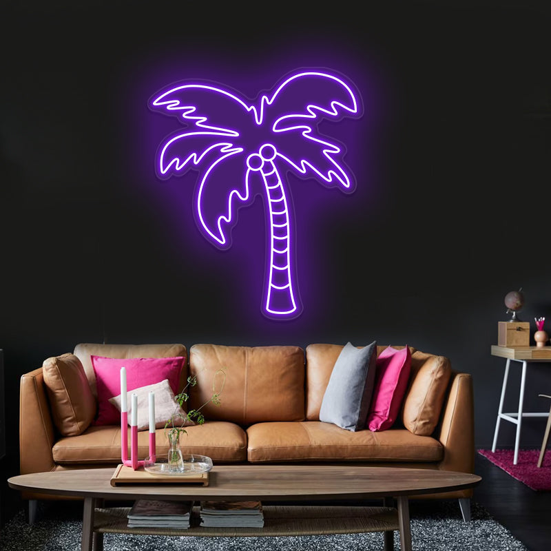 Palm Tree Neon Sign For Living Room