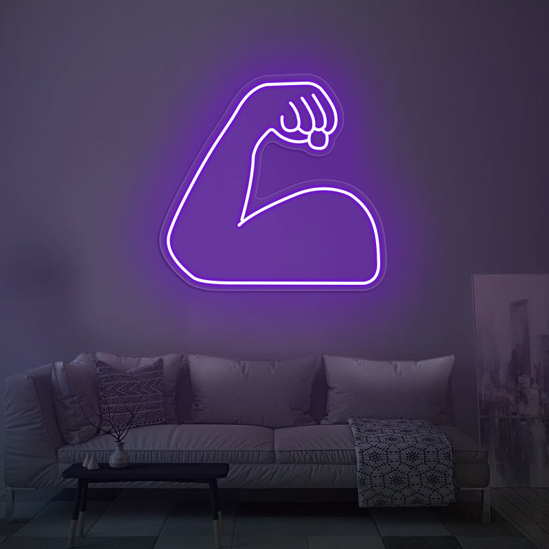 Strong Emoji Neon Sign For Room