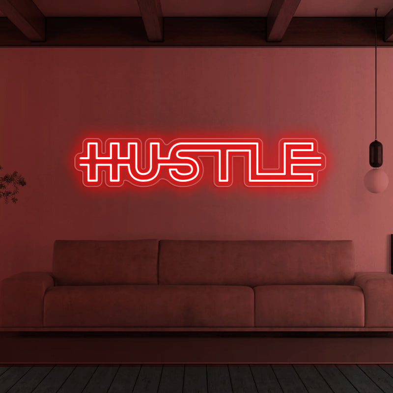 Hustle Neon Sign For Home