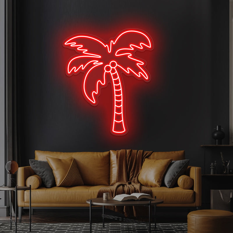 Palm Tree Neon Sign For Living Room