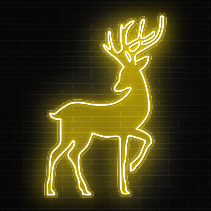 Reindeer Christmas Neon Sign For Home Decor