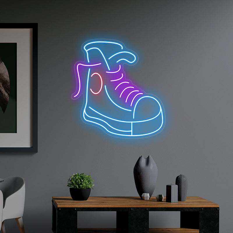 Sneaker Neon Zeichen für Unternehmen