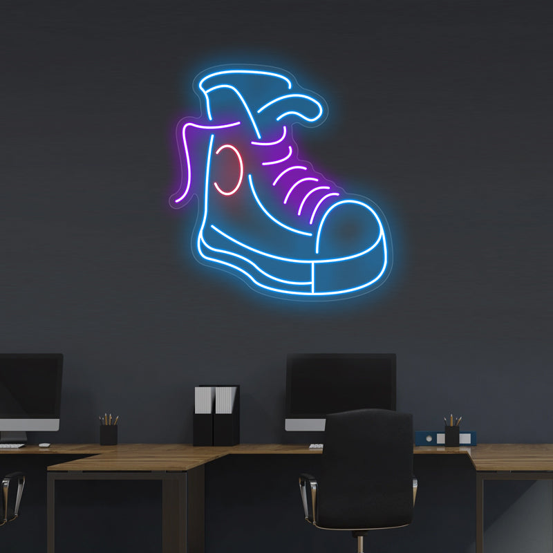 Sneaker Neon Zeichen für Unternehmen