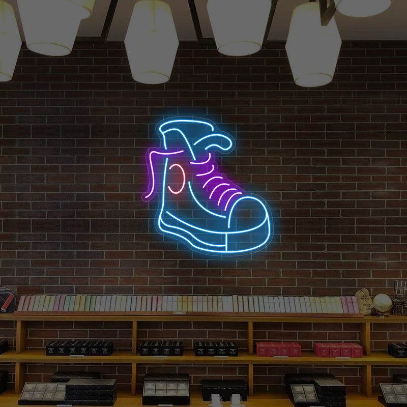 Sneaker Neon Zeichen für Unternehmen