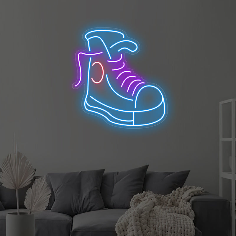 Sneaker Neon Zeichen für Unternehmen