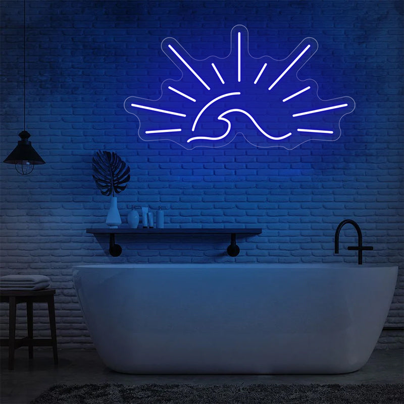 Sunset Wave Neon Sign For Living Room