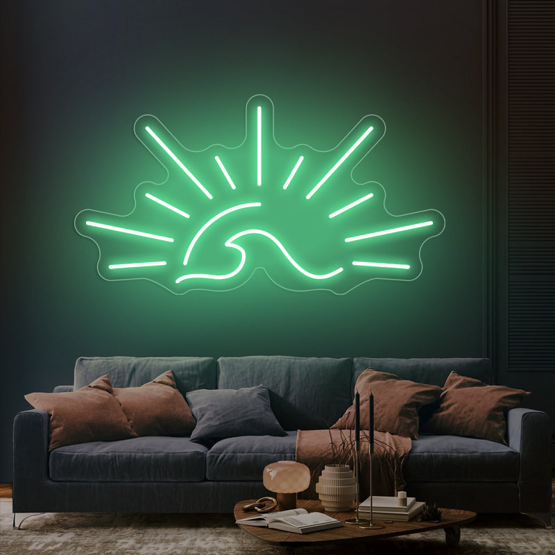 Sunset Wave Neon Sign For Living Room