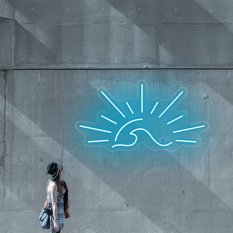 Sunset Wave Neon Sign For Living Room
