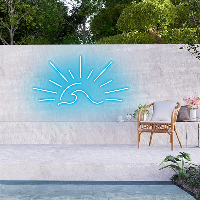 Sunset Wave Neon Sign For Living Room