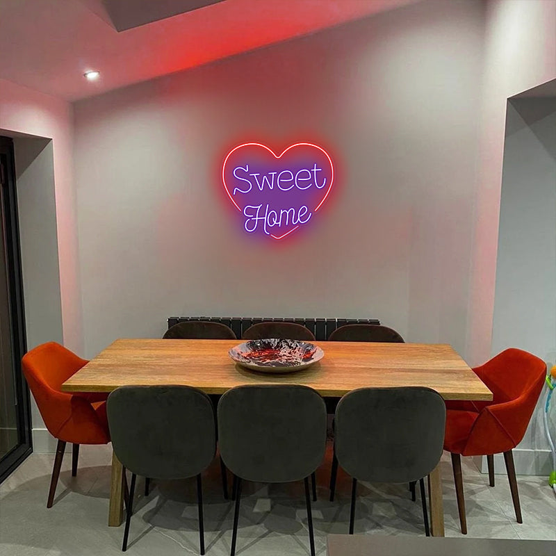 Sweet Home Neon Sign For Living Room