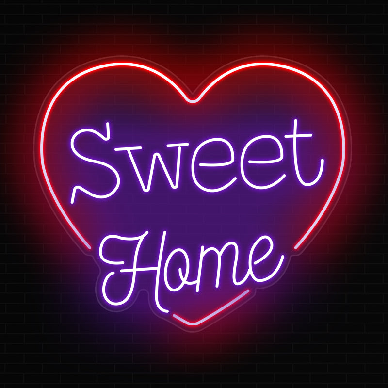 Sweet Home Neon Sign For Living Room