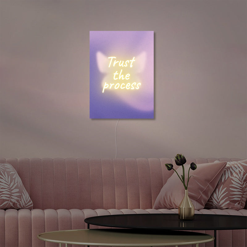 Trust The Process Neon Sign