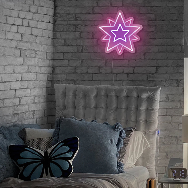 Neon Star Light Sign For Room