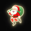 UV Printed Santa Neon Sign For Christmas