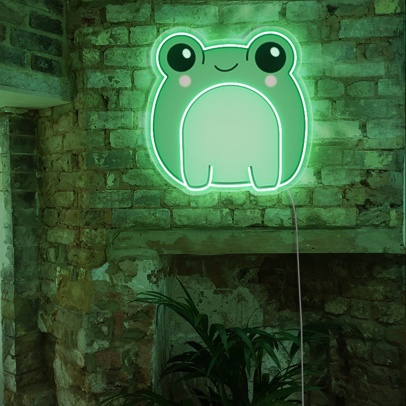 UV Printing Cute Frog Neon Sign