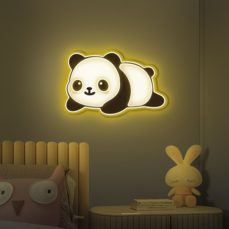 UV Printing Panda Neon Sign For Kids Room