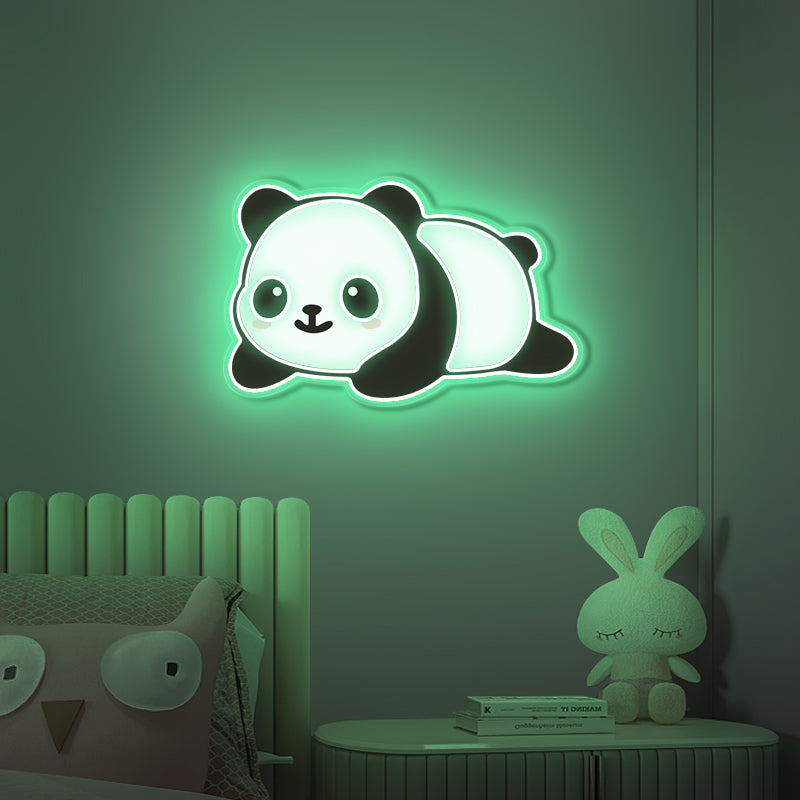 UV Printing Panda Neon Sign For Kids Room