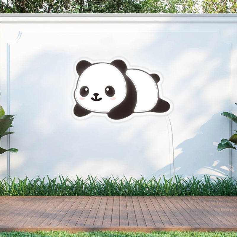 UV Printing Panda Neon Sign For Kids Room