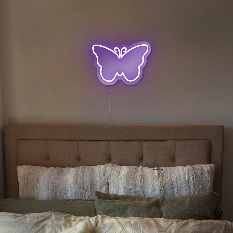 Butterfly Wall Mirror Neon Sign