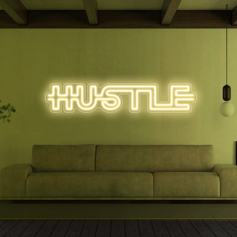 Hustle Neon Sign For Home