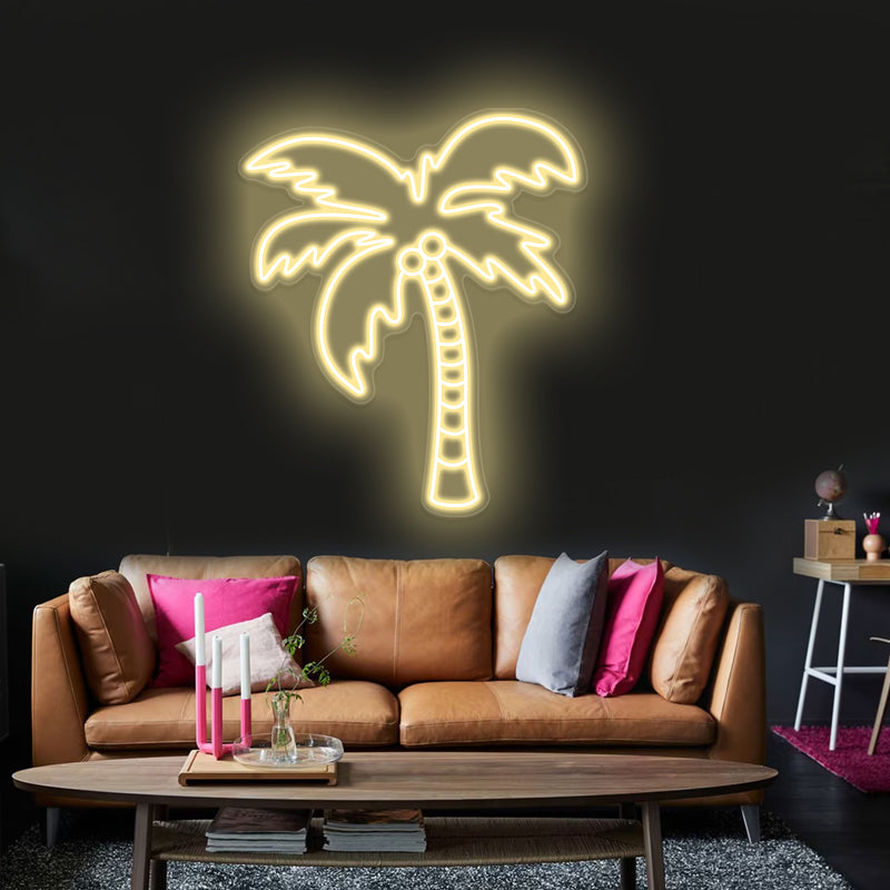 Palm Tree Neon Sign For Living Room