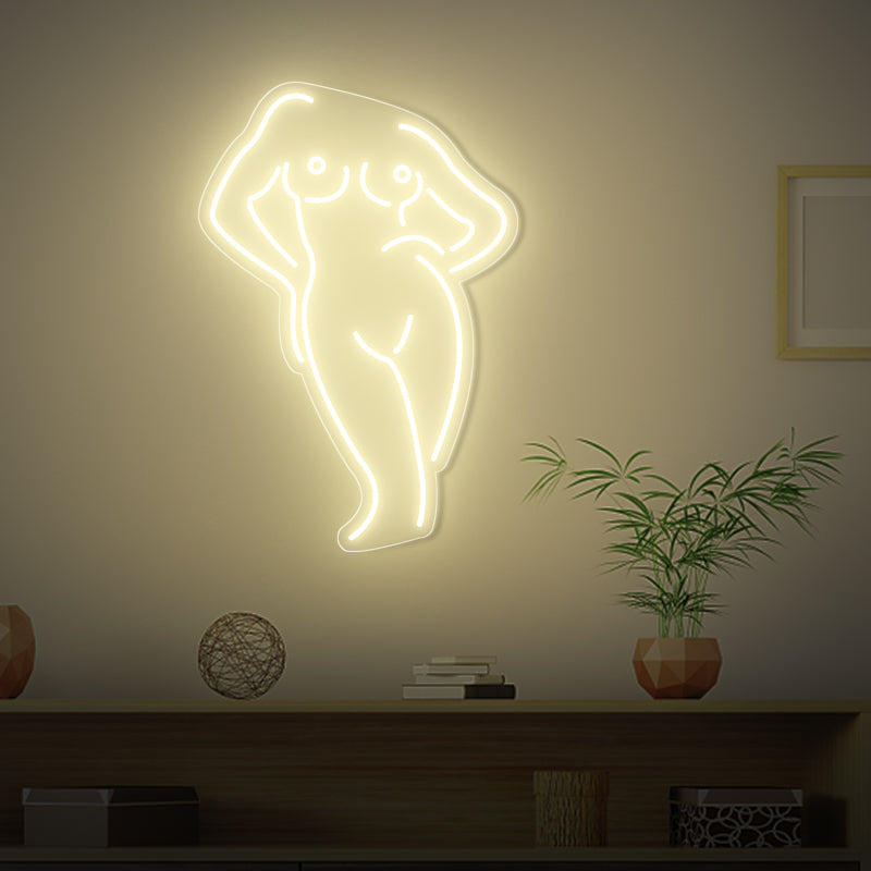 Frauen Körperform Neon Zeichen für Schlafzimmer