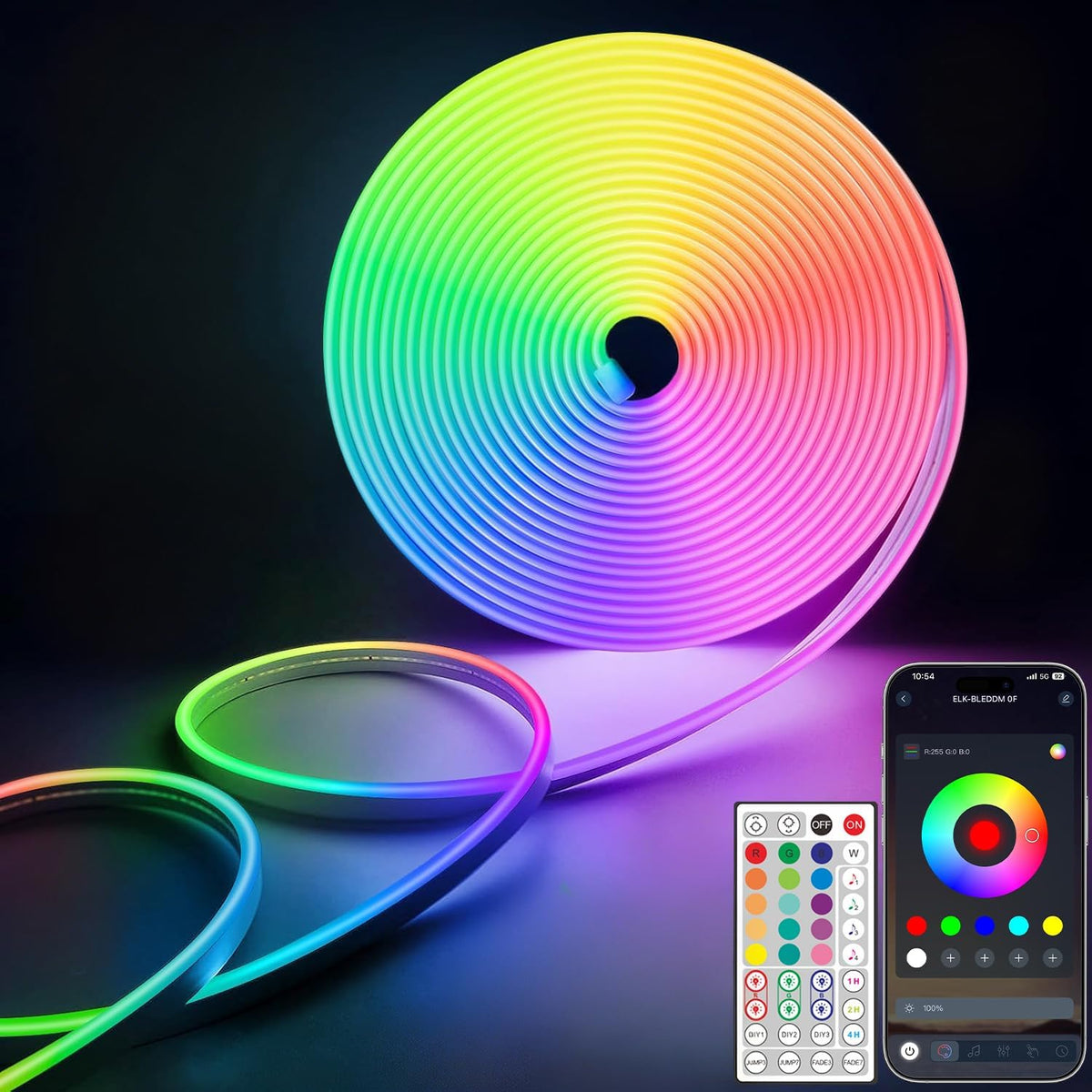 Waterdichte RGB LED-stripset 6 × 12 mm