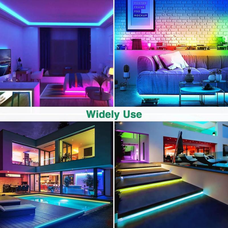 Waterproof RGB LED Strip Lights Set 6mm*12mm